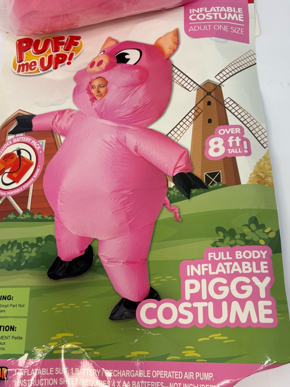 Spooktacular Creations Inflatable Pig Costume Adult One Size Pink 8ft